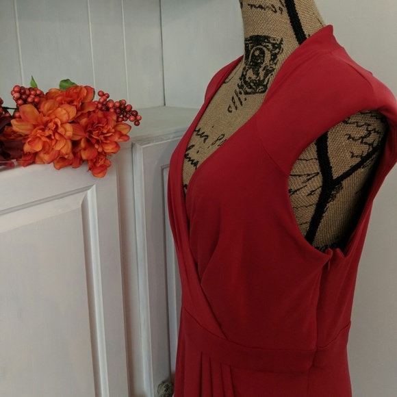 💃Red Allen B. By Allen Schwartz Dress | Large - Picture 5 of 8